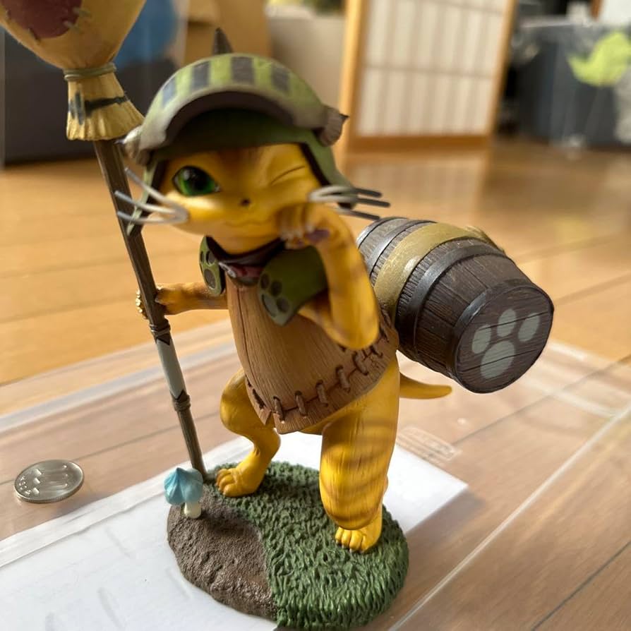 モンスターハンター　オトモアイルー　フィギュア　茶トラver. Amazon.co.jp: DX モンスターハンターポータブル2nd G オトモ